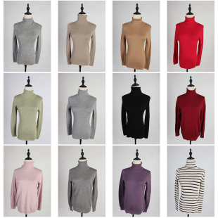 DM97古着vintage日系简约休闲百搭秋冬外穿毛线针织打底衫