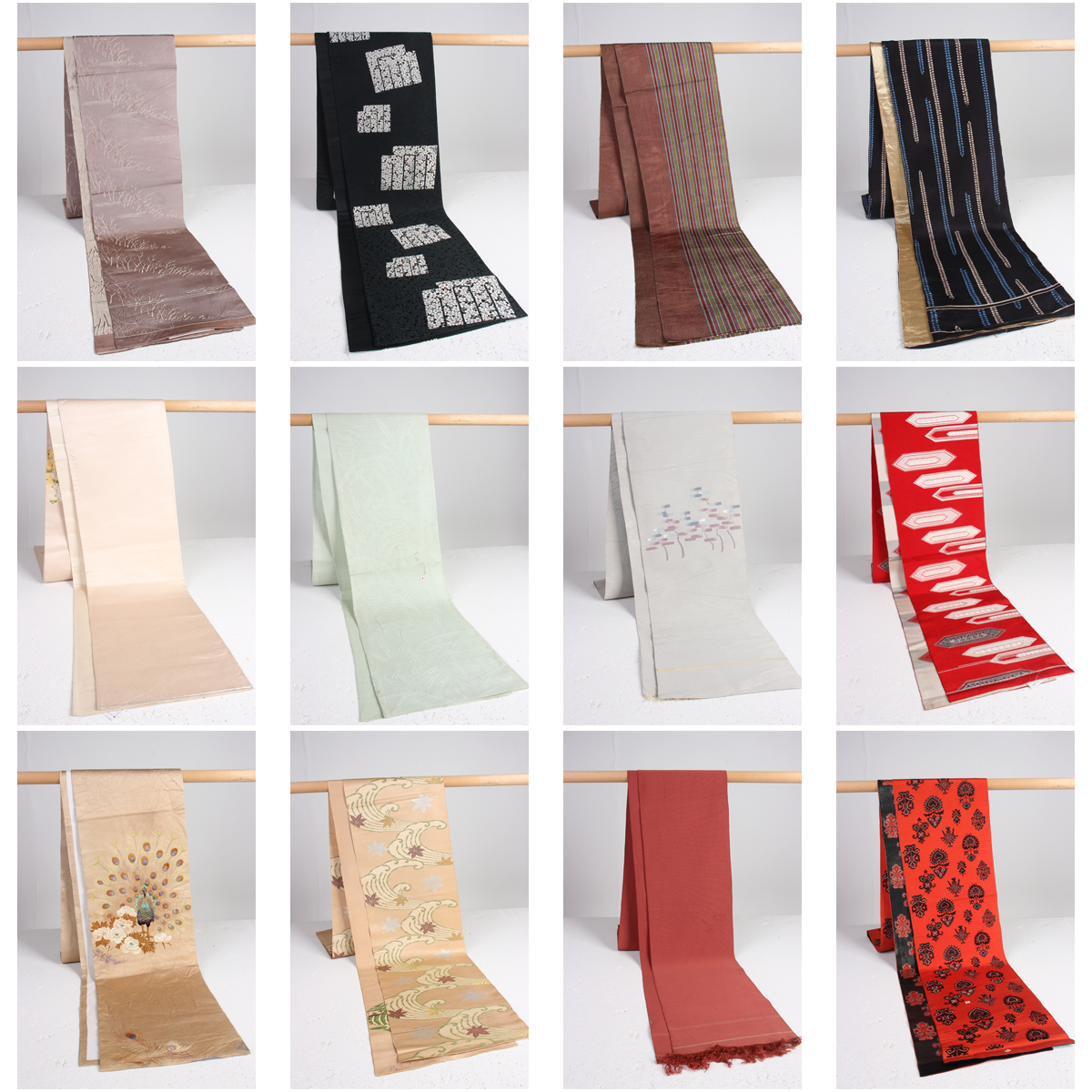 YF20古着vintage日本制民族服饰配饰和服六通太鼓全通腰封