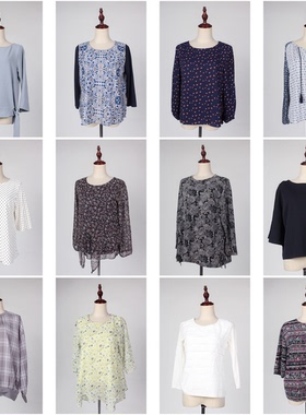 FC81古着vintage夏季短袖宽松休闲日常文艺森系衬衫雪纺上衣