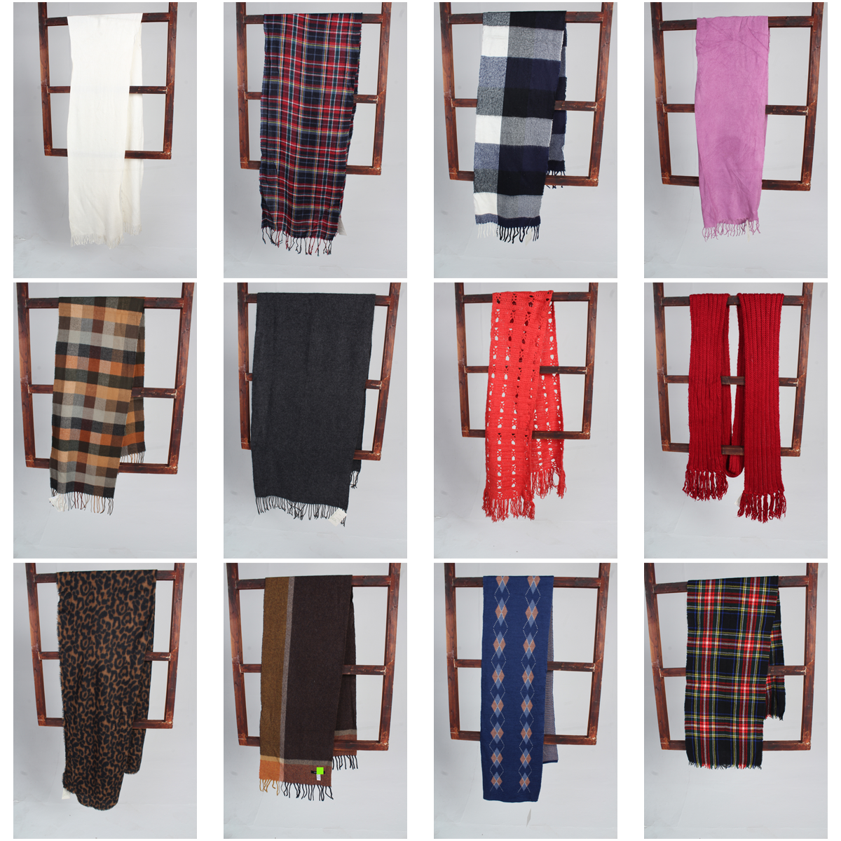 WJ195古着vintage日系秋冬羊毛呢法式意大利文艺复古风围巾披肩