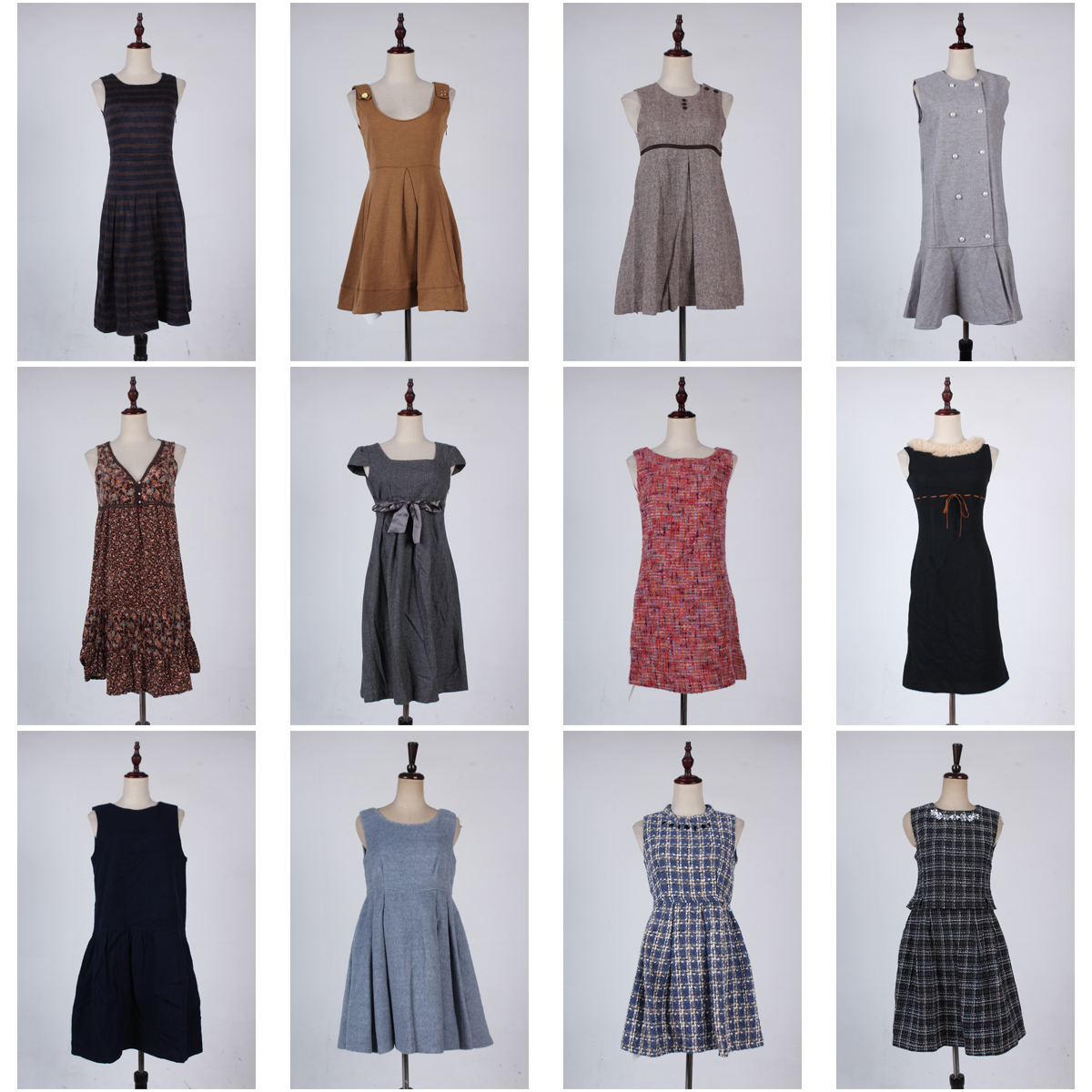 BX32古着vintage日系文艺森系复古风春夏无袖中长款背心裙连衣裙