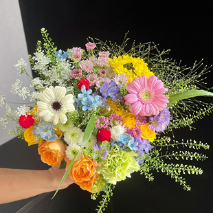 春天花园花束 多巴胺自然风花束送女友闺蜜鲜花同城送花云南直发