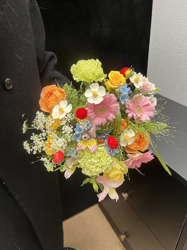 是春天家庭混搭花束 同城鲜花速递家庭水养鲜切花云南直发/有干花