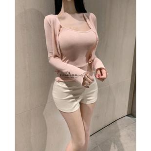 现货 当天发Onoev甜美温柔粉女人味吊带背心 防晒开衫 套装