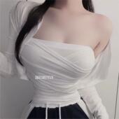 OnoevLZ108博主都爱穿 套装 性感女人味抹胸背心 开衫