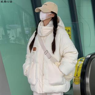 学院风羽绒服女初中高中学生2025新款冬季甜美棉服小个子棉衣外套