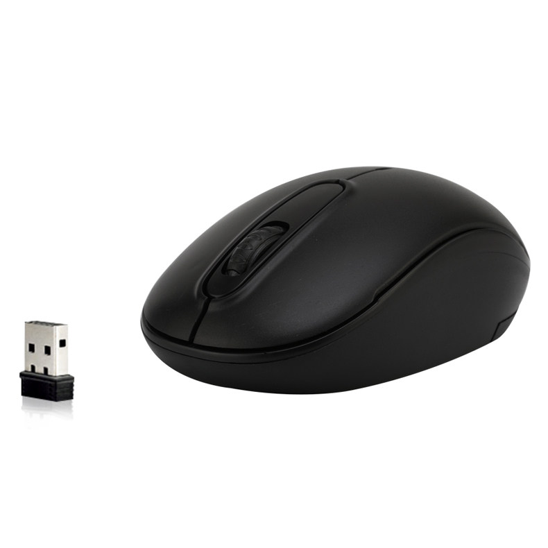 BOSCHTON Q1 무선 마우스 USB 데스크탑 노트북 검정색 얇고 가벼운 휴대용 미니 수신기 라이트