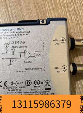 众桦NI-9250，2通道±5V 24位模拟输入模块，支持IEP议价