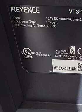 众桦基恩士KEYENCEVT3-V7 人机界面 7寸彩色触摸屏，议价