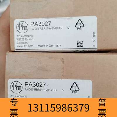 众桦IFM压力传感器PA3027，型号PA-001议价