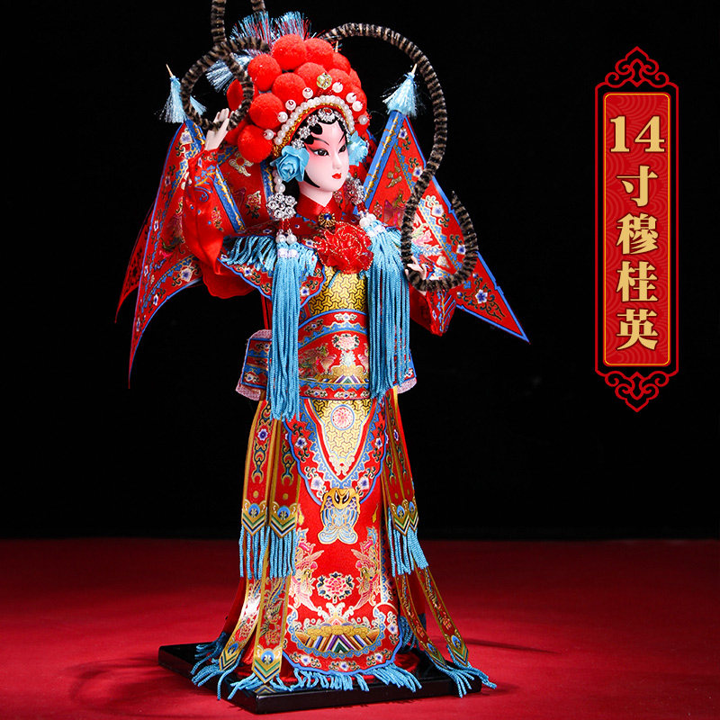 唐人坊北京绢人特色手工京剧脸谱