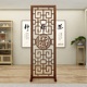新中式 木质屏风隔断客厅办公室玄关折屏现代简约格栅镂空装 饰座屏