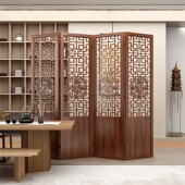 屏风隔断客厅2025新款 办公室房间分割神器隔断墙 可移动遮挡新中式