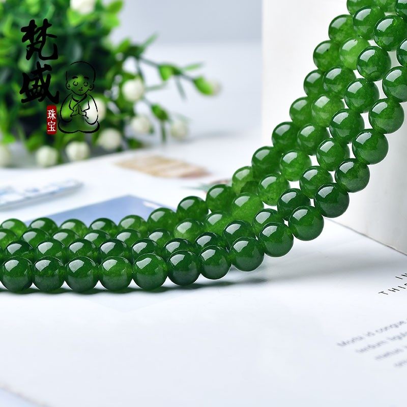 俄罗斯碧玉散珠半成品