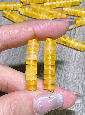 新品蜜蜡琥珀直角隔片卡环垫片散珠金刚星月菩提文玩配饰高端配件