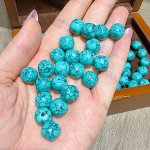 蒙松菱镁矿老型散珠文玩配饰diy串珠佛珠手串隔珠项链配饰腰珠