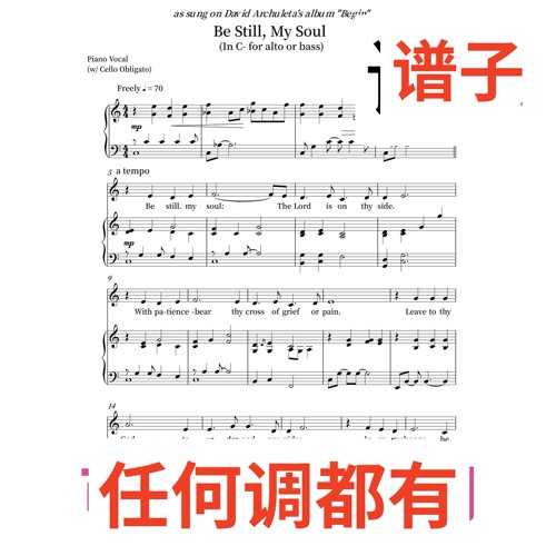 Be Still My Soul 8页C伴奏谱正谱声乐