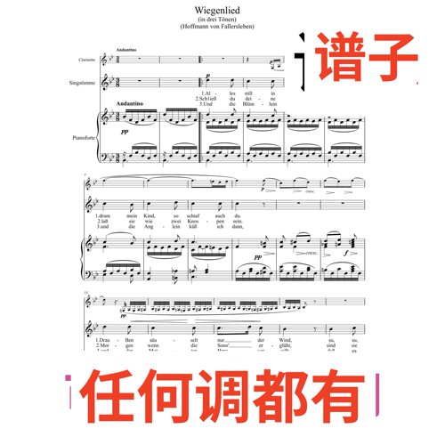 Wiegenlied 2bB伴奏谱正谱声乐