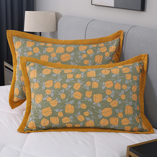 A类水洗三层夹棉枕套一对小碎花枕芯内胆套48cmx74cm成人整套女