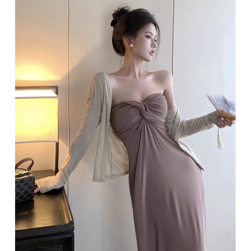 实拍 现货 孕妇装轻奢孕妇装夏装新款辣妈高级感连衣裙防晒开衫