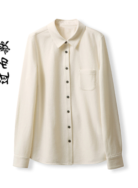2025秋冬新款复古时尚百搭打底长袖上衣宽松休闲衬衣外套衬衫女