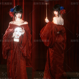 26影楼魏晋南北朝汉服红色婚服古风成人仙气侠女飘逸古装写真拍照