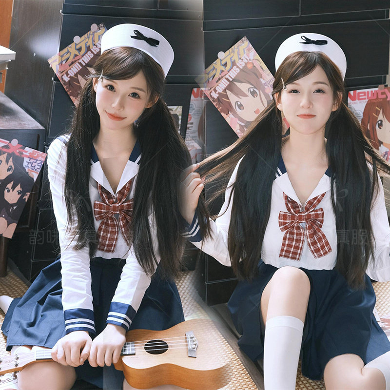 26影楼新款学院jk制服水手服少女写真元气甜美高级短款摄影服饰