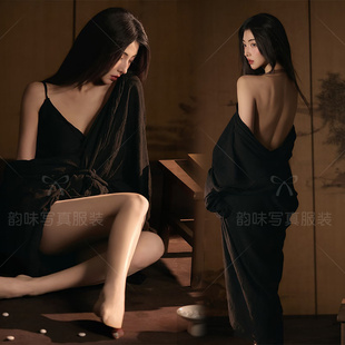 影楼新款国风主题复古中式骨相禅意清冷肖像礼服艺术照服装写真