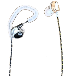 对讲讲机耳机线耳麦通用K头Y入耳式对讲小机小型耳机软耳挂配件