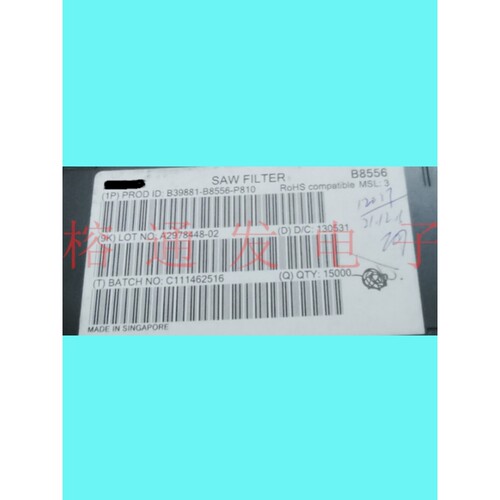 B39881-B8556-P810/W-CDMA, BAND V, DPX声表滤波器/SMD-9PIN