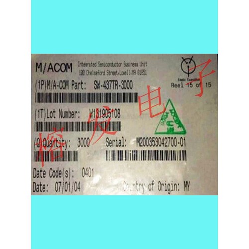 SW-437TR-3000/GaAs SPDT Switch DC 0-3GHz/SOT-363丝印:00