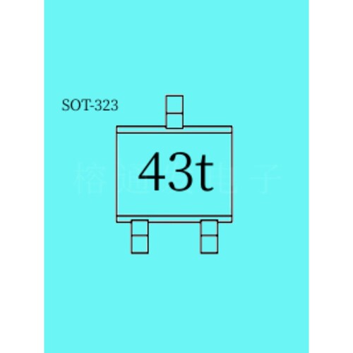 BAT54CW/Schottky 0.2A 30V/SOT-323丝印:43t