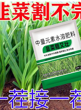 韭菜粗壮黑又亮叶面肥控旺剂干尖灵菲菜黑粗嫩专用药冲施水溶肥料