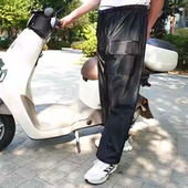雨裤 口袋加厚牛筋 男下半身防暴雨加肥加大防水外卖骑手专用雨裤