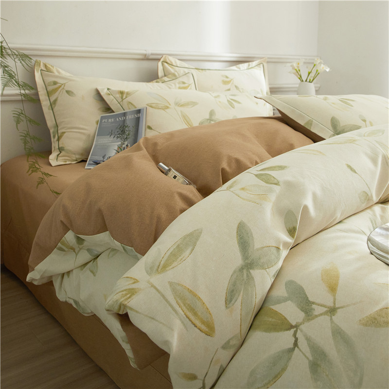 倍宁保暖纯棉磨毛四件套现代简约