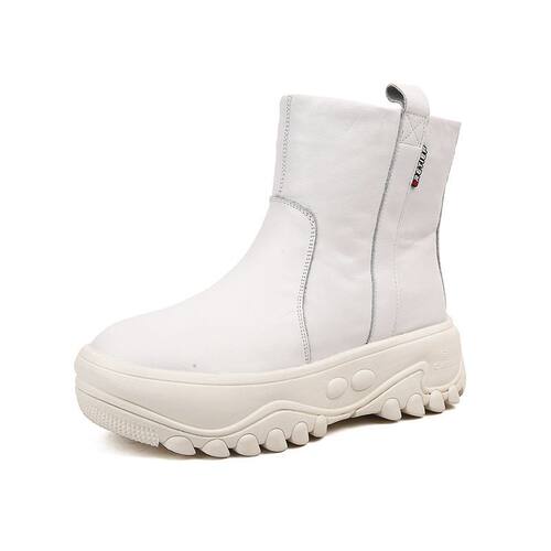 保暖皮毛牛皮棉鞋大女冬女鞋雪地