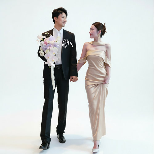 ChampagneBridesmaid伴娘服礼服