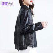 海宁真皮皮衣女2025冬新短款 设计植鞣头层绵羊皮夹克鹅绒羽绒外套