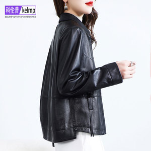 海宁真皮皮衣女2025冬新短款设计植鞣头层绵羊皮夹克鹅绒羽绒外套