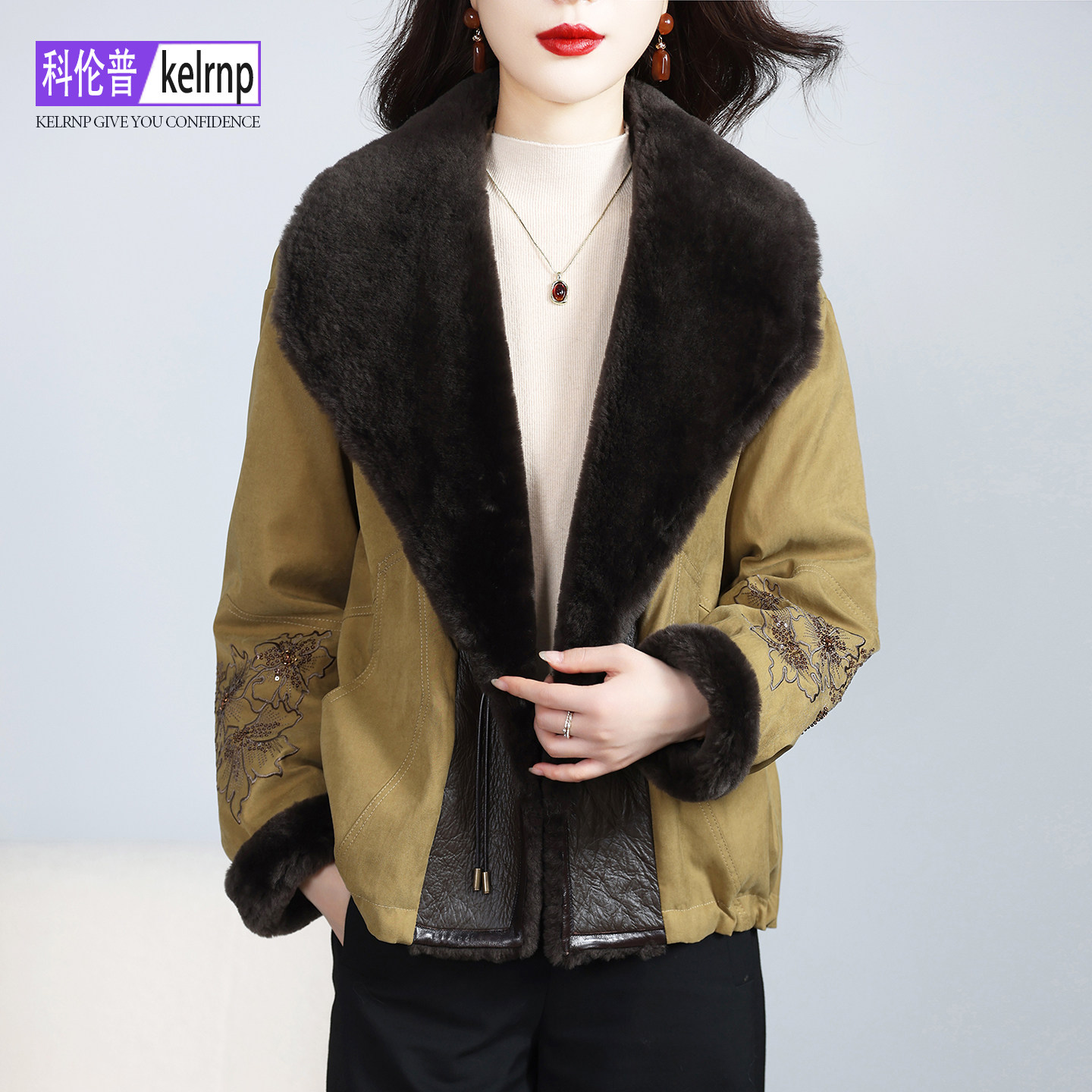 新高端大气保暖鹅绒羽绒服外套