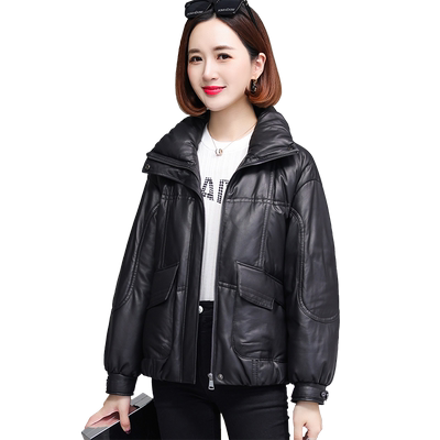 小个子减龄显瘦海宁头层绵羊皮衣