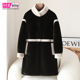 金貂绒大衣女2026冬新中长款 优雅淑女洋气海宁仿水貂毛毛皮草外套