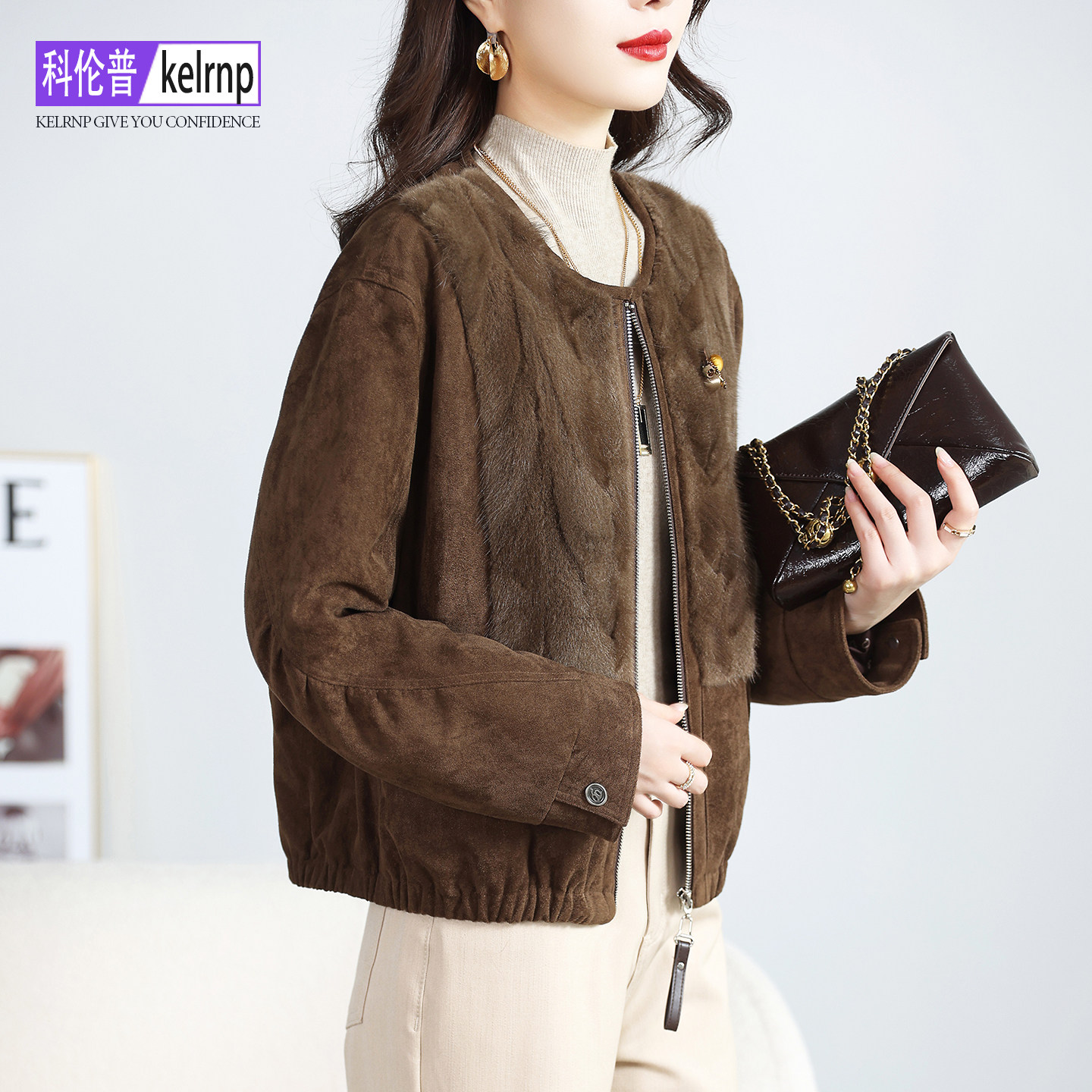 新款简约保暖鹅绒羽绒服外套