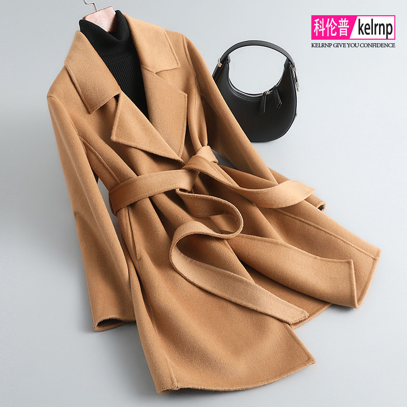 双面羊绒大衣女2026秋冬新中长款流行高端手工澳毛呢子羊毛呢外套