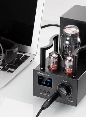 乂度xduoo TA30蓝牙hifi解码耳放一体机台式胆机电子管耳机放大器