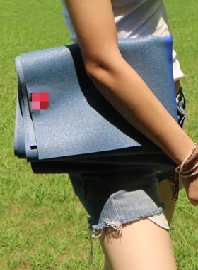 台湾产微瑕疵不掉渣manduka青蛙超薄可折叠1.5mm天然橡胶瑜伽垫