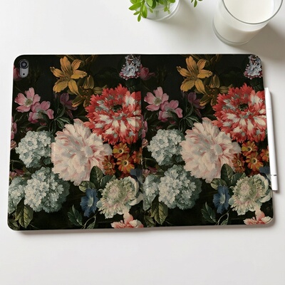 艺术油画花卉适用于苹果ipadair11pro11/10.2/10.5保护套壳华为matepad 11.5s荣耀平板GT11.5X9pro书本款轻便