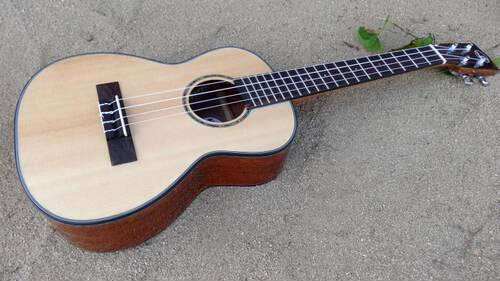 瀚海●ukulele尤克里里hanhai26寸桃花芯单板HH-SMT
