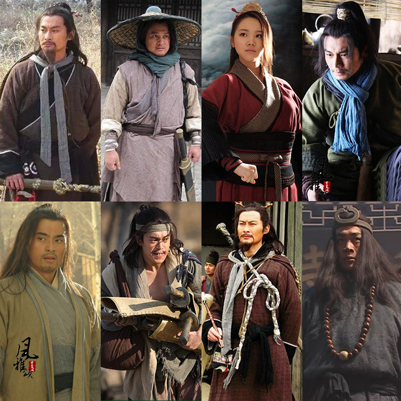 影视古装水浒传同款男汉服宋朝棉麻群演装老百姓猎户服侠客剑客装