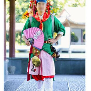 宋朝集市古镇卖货郎古装演出服农民装小商贩男装棉布汉服传统民俗